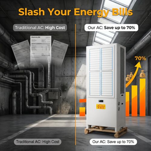 latest company news about High Heat Dissipation Cost in Data Centers? Indirect Evaporative Cooling AC with Compressor, Adapting to Stable Heat D