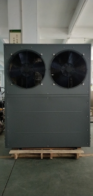 Dark Grey Side Discharge Heat Pump Heating Cooling Compact Design