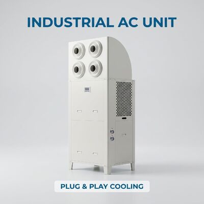 Unidad de CA deshumidificador Industrial Vertical de 4 salidas de aire 6HP 8HP para refrigeración de taller de almacén de fábrica, aire acondicionado industrial