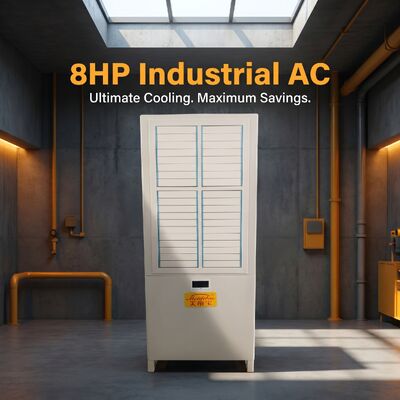 Aire acondicionado industrial con enfriamiento por evaporación de 8 HP para laboratorio de almacenes y talleres